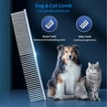 thumbnail image 7 of Planet Pet Grooming Brush - 2-Sided Dematting Comb and Undercoat Rake for Dogs and Cats,Extra Wide, Blue, Dog Grooming Brush, Dog Shedding Brush, 7 of 7