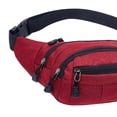 thumbnail image 3 of Riñonera kusrkot de viaje con Correa ajustable Rojo, 3 of 4