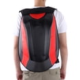 thumbnail image 4 of Sac de Rangement pour Vélo, Sac à Dos de Cyclisme avec Sangle Ajustable, Fermeture Éclair Électroplaquée et Bande Réfléchissante pour Camping et Randonnée en Plein Air, Style Fibre de Carbone Rouge, Style Fibre de Carbone Vert, Noir, 4 of 8