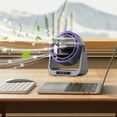 thumbnail image 5 of Small Desk Fan, Portable Electric Table Desktop Air Circulator Fans, Leaveless Desktop Fan Home Dormitory USB Charging Portable Fan, 5 of 5