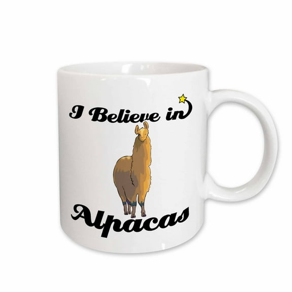 3drose, I Believe in Alpacas, 15oz Mug