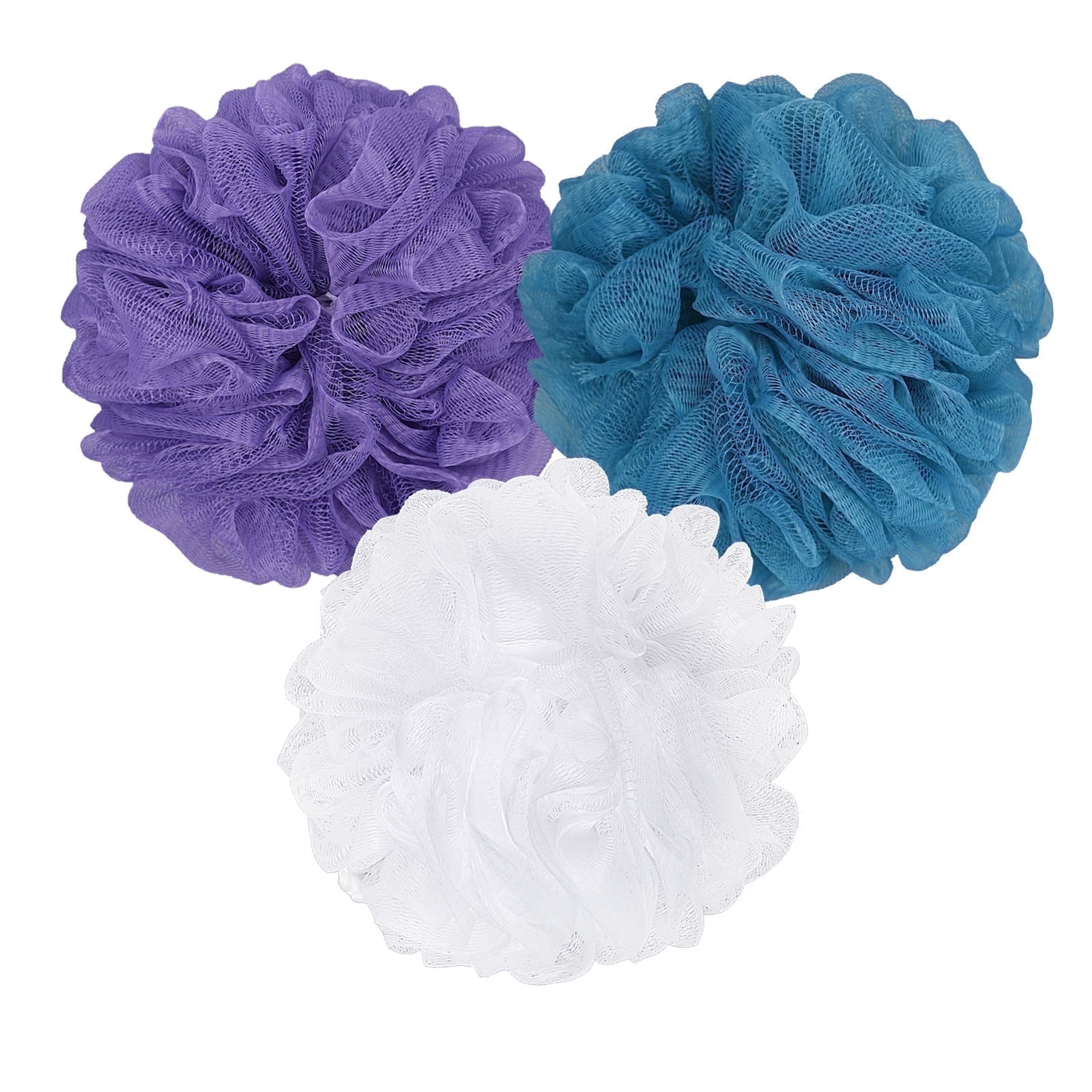 Okaka Loofah Bath Sponge Shower Loofah Body Sponge Exfoliating Soft Men Women 3 Pack