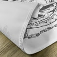 thumbnail image 5 of Ambesonne King Place Mats Set of 4, Skull Hip Hop Style Sketch, Standard Size, Charcoal Grey White, 5 of 6