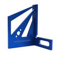thumbnail image 4 of Upgrade Woodworking Measuring Ruler Metric/Inch 3D Multi-Angle Aluminum Alloy 22.5/30/45/60/67.5/90 Degree Square Ruler Protractor Miter Triangle Ruler for Engineer Carpenter Crafting Drawing, 4 of 8