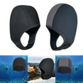 thumbnail image 1 of 2 gorros de buceo de neopreno de 2,5 mm, gorro de natación, protección ajustable cálida para invierno gris negro Cola Capuchas para trajes de buceo, 1 of 8