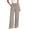 Beige, variant on Yxbdin Striped Print Linen Pants for Women Elastic Drawstring High Waist Long Pants Comfortable Relaxed Fit Casual Trousers Everyday Daily Wear