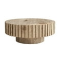 thumbnail image 7 of Hassch Round Coffee Table in Natural Wood Finish, 31.5" Multi-Functional Living Room Center Tea Table, Minimalist Design, Easy Assembly, 7 of 7