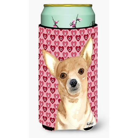 

Caroline s Treasures RDR3014TBC Chihuahua Hearts and Love Tall Boy Hugger Tall Boy multicolor