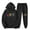 Black, variant on USSUMA Tracksuit for Women Womans Hoodie Long Sleeved Pullover Sweatpant Outfits Pocket Drawstring Print Tracksuit Elastic Waist Comfortable Jogger Sets Oversized Sport Fall Suit
