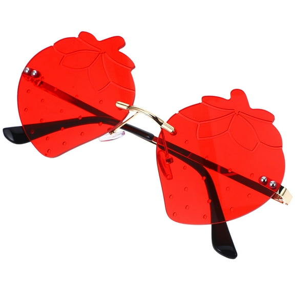 TAILTOSS Fancy Dress Glasses Irregular Metal Red 1 Pair