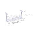 thumbnail image 2 of 2Pcs Under Table Cord Organizer No Drill Cable Management Basket Under Desk Wire Storage Tray, 2 of 8