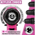 thumbnail image 4 of ThinkLearn Pink Drill Set for Women, 137 Piece Hand and Power Tool Set with 12V Cordless Drill, 4 of 9