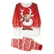 thumbnail image 3 of Conjuntos de pijamas familiares a juego Fiomva con estampados de Papá Noel, pijamas navideños para hombres, mujeres y niños., 3 of 8