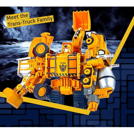 Paquet De 5 Figurines D Action Transtruck Se Transformant En Tracteur Et Robot Se Combinent En 1 Robot Geant Vacances Cadeau D Anniversaire Tracteurs Robots Jouets Pour Enfants Walmart Canada