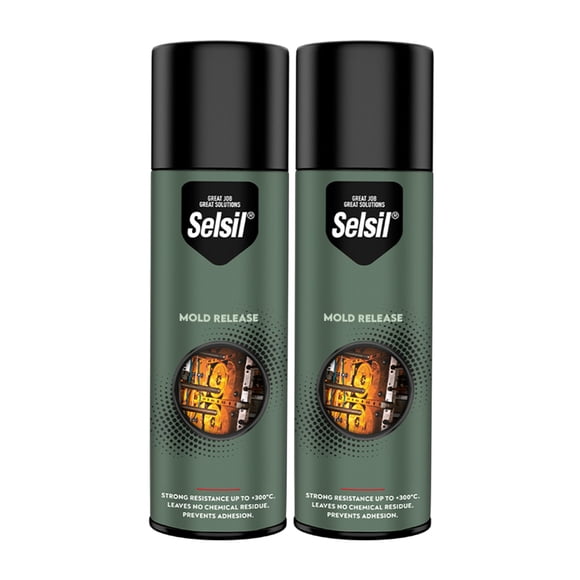Spray desmoldante Selsil 2 x 400 ml, antiadherente, secado rápido