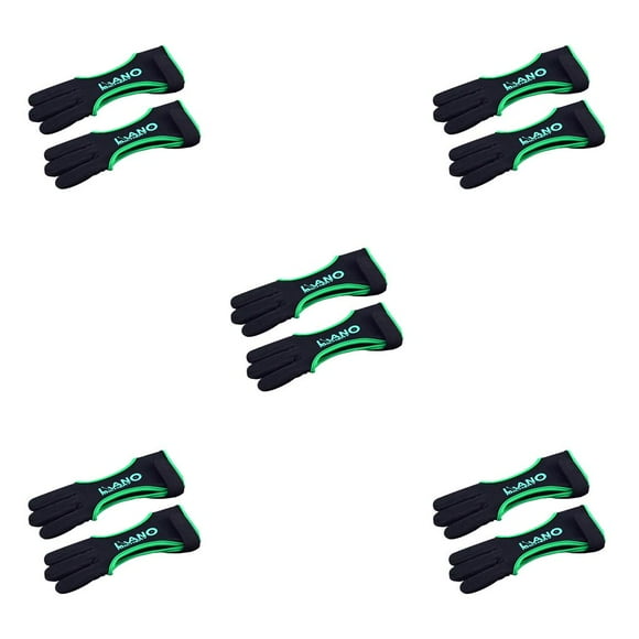 stanreset Gant de Tir à l'Arc Utile Portable Trois Doigts Gants Pratiques pour Jeunes Adultes Débutants Vert m Type2 NO2