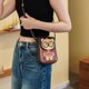 thumbnail image 4 of Bolso de mujer, bolso de moda sencillo, lindo oso, bolso de mensajero para hombro, bolso para teléfono móvil, 4 of 6