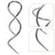 thumbnail image 4 of 2 piezas 2 pendientes espirales retorcidos aretes en forma de espiral, 4 of 7
