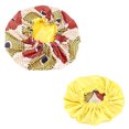 thumbnail image 3 of D-GROEE Women Turban Cap Adjustable African Style Printing Polyester Hair Care Hat, 3 of 6