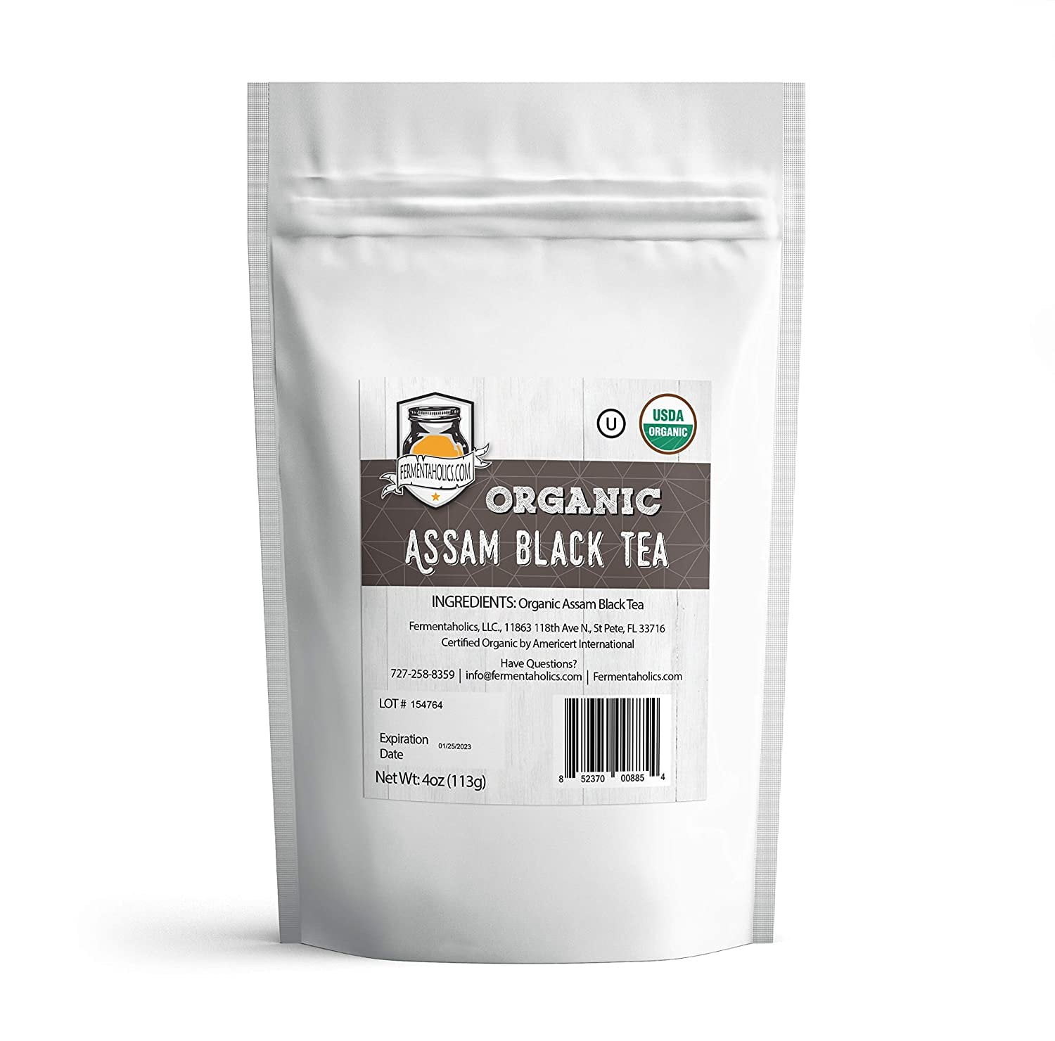 Fermentaholics USDA Certified Organic Loose Leaf Assam Black Tea