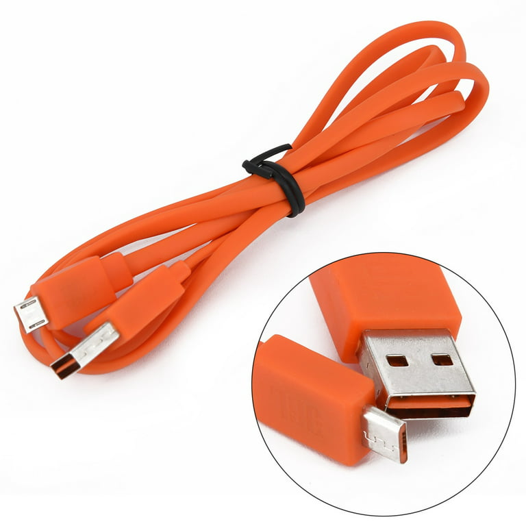 Pack Chargeur pour JBL Flip 3 Micro USB (Cable Smiley LED + Prise Secteur  USB) (ORANGE) - Cdiscount Téléphonie