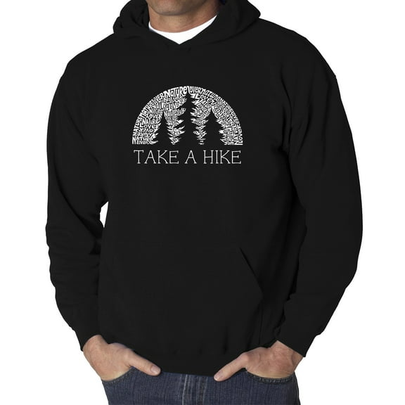 Men's Word Art Hooded Sweatshirt - Nature Lover