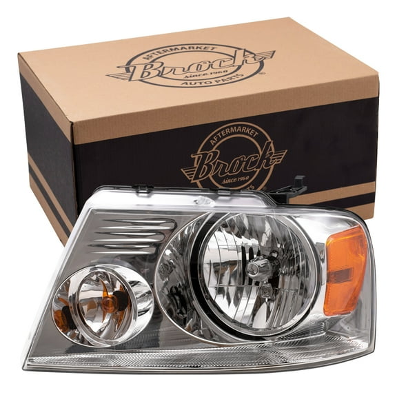 Brock Headlight for 2004-2008 F-150 w/ Chrome Bezel Left 7L3Z13008GA 2006-2006 Mark LT