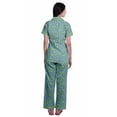 thumbnail image 4 of Moomaya Womens Pajamas Set Button Down Loungewear Short Sleeve Nightwear Pants, 4 of 6