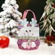 thumbnail image 4 of Decoraciones navideñas, bolsas de regalo navideñas con diseños 3D de tela para envolver regalos, detalles y adornos. Adorables bolsas de almacenamiento navideñas de poliéster con diseño de muñeco de n, 4 of 6
