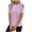 Purple, variant on Ashirexll Summer Shirts for Women, Womens Casual Tops, Summer Relaxed Casual Loose Plus Size Lace Solid Color Blouse Top