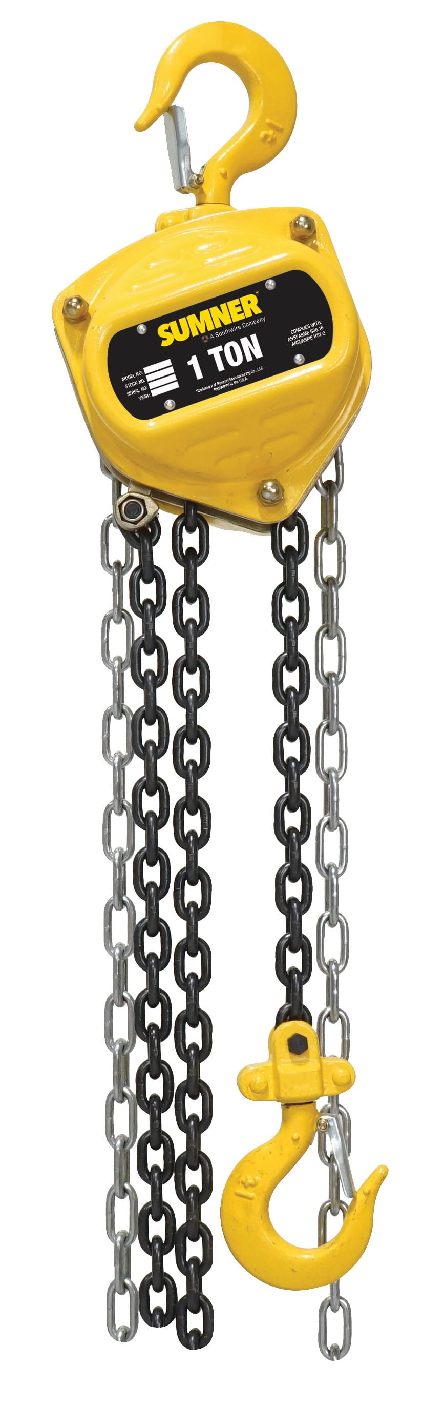 Sumner787564 1 Ton Chain Hoist with 20 ft. Chain Fall