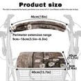 thumbnail image 6 of Jiueut Wood Daisy Rollator Walker Seat and BackRest RollBar Covers Set for Seniors 2 Piece Drive Walker Seat Cushion Outdoors and Street Assistive Vehicle Cover, 6 of 7