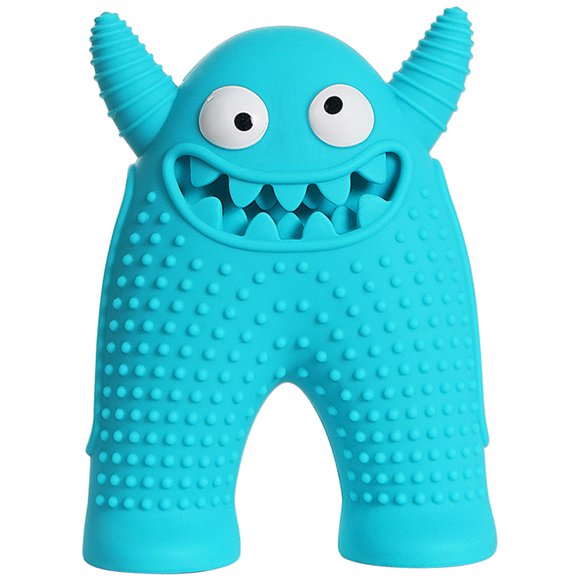 KAKOWELY Juguete masticable para perros, juguete para la dentición con chirridos para cachorros pequeños, juguete para morder con fugas de comida para mascotas