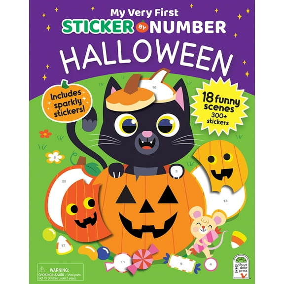 Pre-Owned Halloween: My Very First Sticker by Number (Paperback) 1646388291 9781646388295