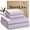 Purple, variant on 3/4pcs Hotel Luxury Sheet Set, Purple Twin Cooling Breathable And Wrinkle Shrink Resistant