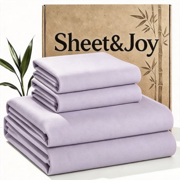 3/4pcs Hotel Luxury Sheet Set, Purple Twin Cooling Breathable And Wrinkle Shrink Resistant
