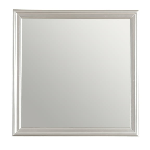 Passion Furniture Lorana 38 in. x 38 in. Modern Square Framed Dresser Mirror, PF-G6500-M