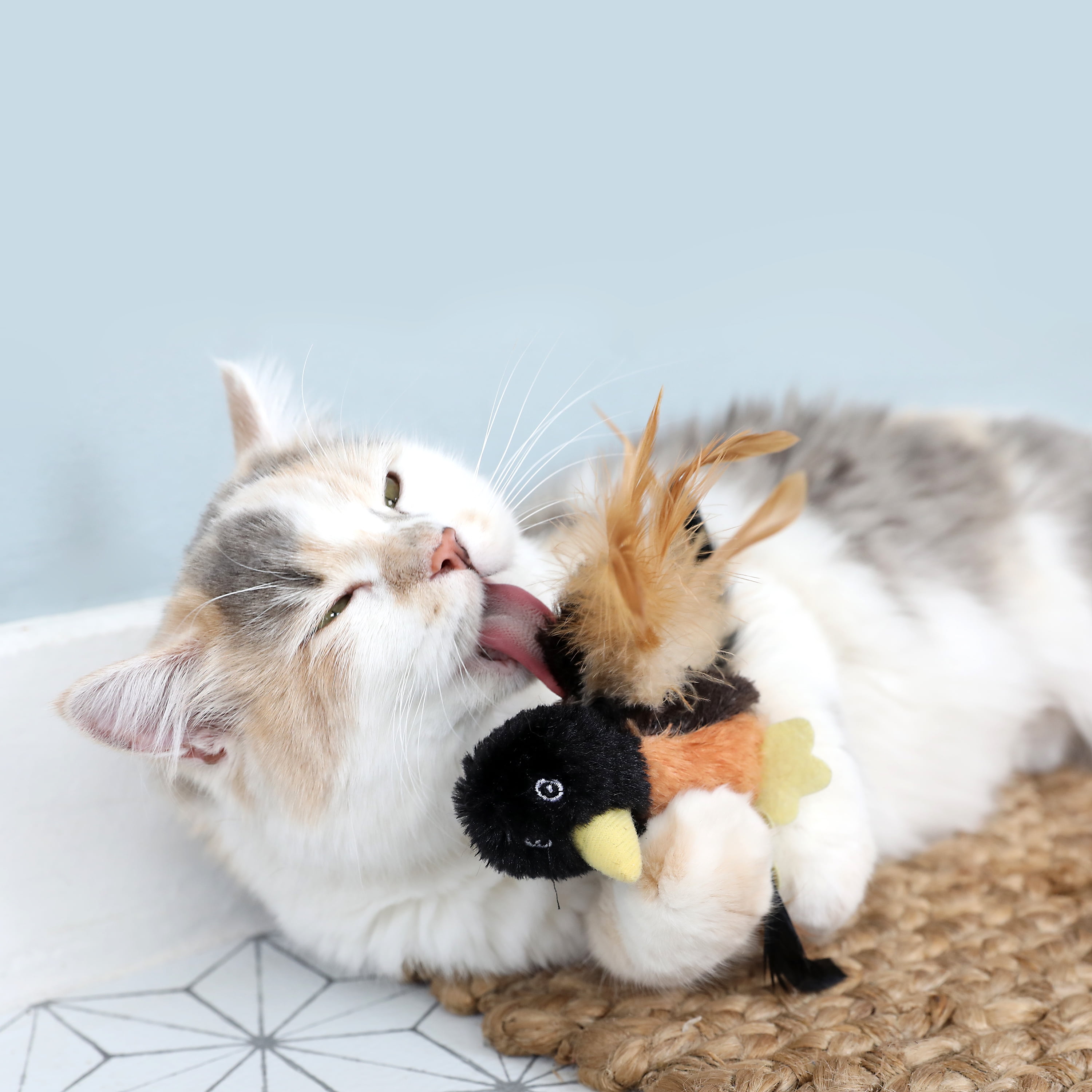 Vibrant Life Rockin Robin Catnip Filled Plush Bird Cat Toy Multi