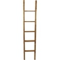 thumbnail image 3 of Ekena Millwork 15"W x 72"H x 3 1/2"D Vintage Farmhouse 5 Rung Ladder, Barnwood Decor Collection, Weathered Brown, 3 of 13