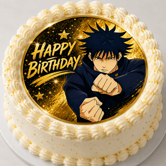 Toribella's Designs 10" by 8" Juijitsu Theme Anime Birthday Party Edible Image Edible Cake Topper You Apply To Your Own Cake