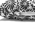 thumbnail image 4 of Black and White Pet Bed, Simple Floral Motifs Tropical Island Vegetation in Monochrome Doodle Style, Resistant Pad for Dogs and Cats Cushion with Removable Cover, 24" x 39", Black White, by Ambesonne, 4 of 4