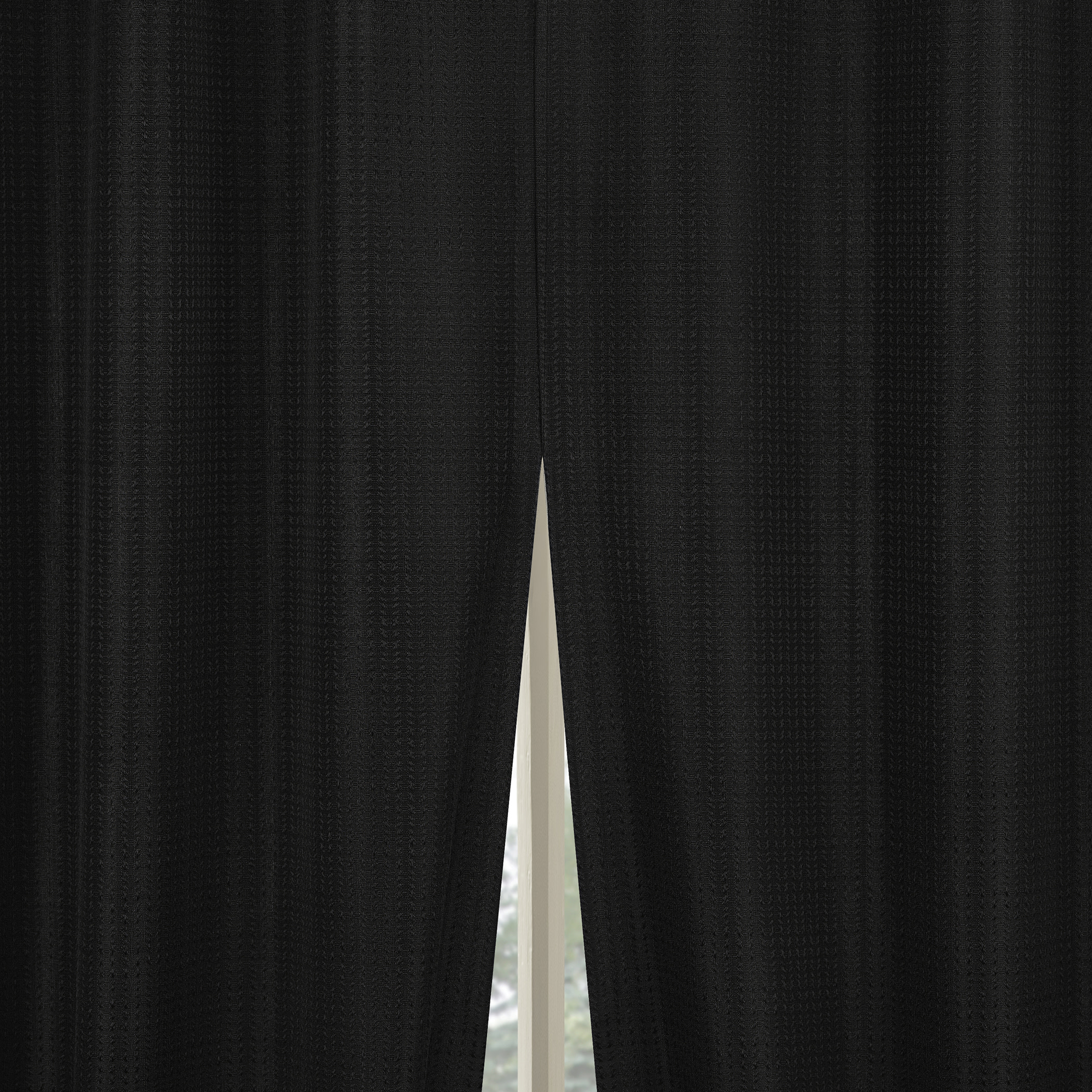 Sun Zero Vance 2-Piece 100% Blackout Curtain Panel Pair, Black photo 5