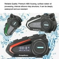 thumbnail image 2 of KUQIBAO Motorcycle Helmet Headset BT5.1 Noise Reduction Headphone Waterproof Support Hands-Free Calling Voice Assistant Auto-Answer, 2 of 9