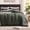 03 Dark Green, variant on U by Bedsure 3 Pieces Queen Comforter Bedding Set, Beige Bed Comforter Set for All Seasons, 1 Lightweight Prewashed Comforter and 2 Pillowcases