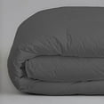 thumbnail image 2 of ienjoy Home Solid Print Microfiber/Polyester Plush Comforter Set, King, Gray, 2 of 3