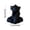 Black, variant on COM1950s Face Shaped Vase, Artistic Sculpture Flower Pot, Modern Small Decorative Vase for Home Office Bookshelf Desktop Shelf