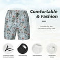 thumbnail image 3 of Fotbe Winter Gnome And Snowman Traje de Baño para Hombre – Shorts de Natación de Secado Rápido con Forro y Bolsillos-XX-Large, 3 of 6