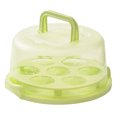 thumbnail image 1 of Cake Cupcake Muffin Carrier Contenedor Tapa de bloqueo Libre de BPA Base intercambiable Verde Gloria Recipiente de almacenamiento para el portador de pastel, 1 of 9