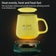 thumbnail image 5 of Kearding Calentador eléctrico para tazas de té y café, calentadores de bebidas profesionales, posavasos de calefacción USB ajustable para Electrodomésticos Rosa Posavasos de calefacción, 5 of 6