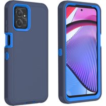 Motorola G 2023 Heavy Duty Case, Shock Proof-Shatter Resistant - Rubber- Compatible for iPhone Motorola G 2023, Color Blue - By Entronix